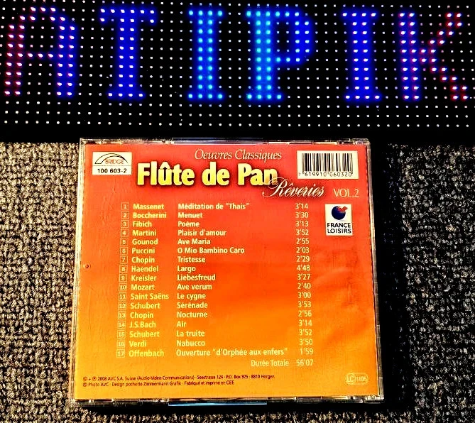 🎵 Damian Luca - Flauta De Pan Sonhos Vol.2 - CD Clássico - 17 Títulos 💕 – photo 2